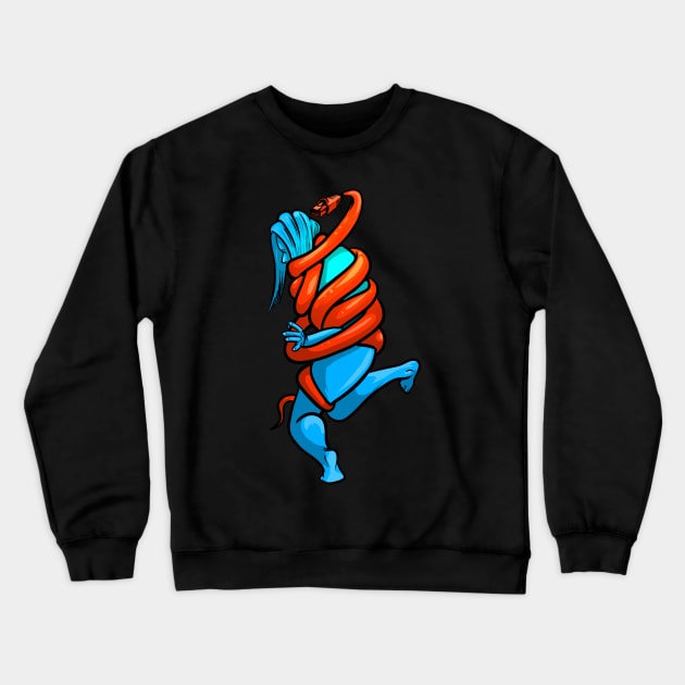 Social Snake Crewneck Sweatshirt by corykerr